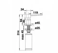 Blanco LATO Sıvı Sabunluk / Satın Dark