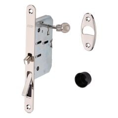 Kayar Kapı Kilidi Anahtarlı Nikel