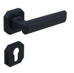 KING Kapı Kolu Seti Yale Siyah Mat