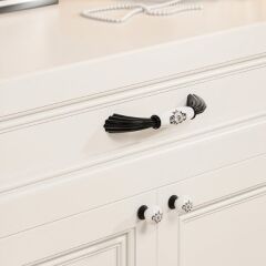 Hafele Mobilya Kulpu Roosa 128mm Mat Siyah