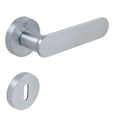 OVA Kapı Kolu Seti Oda Fırçalanmış Krom