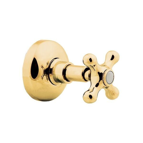 Hafele Ankastre Stop Valf Klassis 20mm Parlak Altın Renk