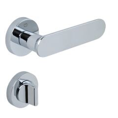 OVA Kapı Kolu Seti WC Krom Parlak