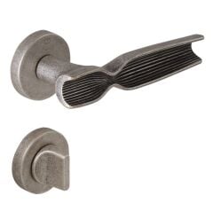 VIVA Kapı Kolu Seti WC Antik Gümüş