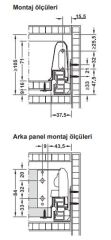 Hafele MATRIX BOX S35 Çekmece Seti Gri 16/84/350mm