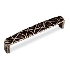 Hafele Mobilya Kulpu Spida 128mm Antik Gümüş