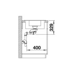 Blanco Granit Eviye Sona 6S Tezgah Üstü 1,5 Göz Damlalıklı Soft Beyaz