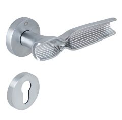 VIVA Kapı Kolu Seti Yale Fırçalanmış Krom