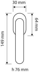 Touch Pencere Kolu Krom Mat