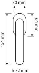 Axis Pencere Kolu Krom Mat