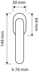 Vision Pencere Kolu Krom Parlak