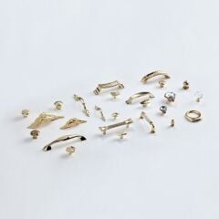 Hafele Düğme Kulp Tondo Jr. Parlak Pirinç