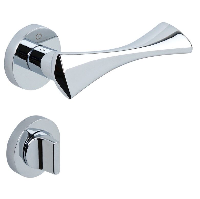 TORO Kapı Kolu Seti WC Krom Parlak