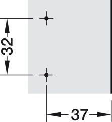 Hafele Tas Menteşe Tabanı M510 SM H 6mm