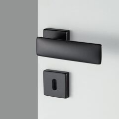 Hafele Kapı Kolu Seti Spring WC Mat Siyah