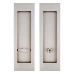 Kayar Kapı Kilit Rozet Seti Dikdörtgen WC Inox Parlak