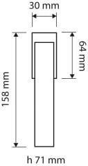 Trio Pencere Kolu Krom Mat