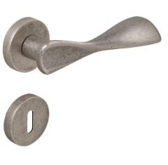 LAVI Kapı Kolu Seti Oda Antik Gümüş