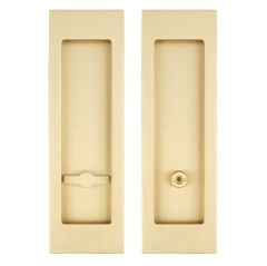 Kayar Kapı Kilit Rozet Seti Dikdörtgen WC Pirinç Mat