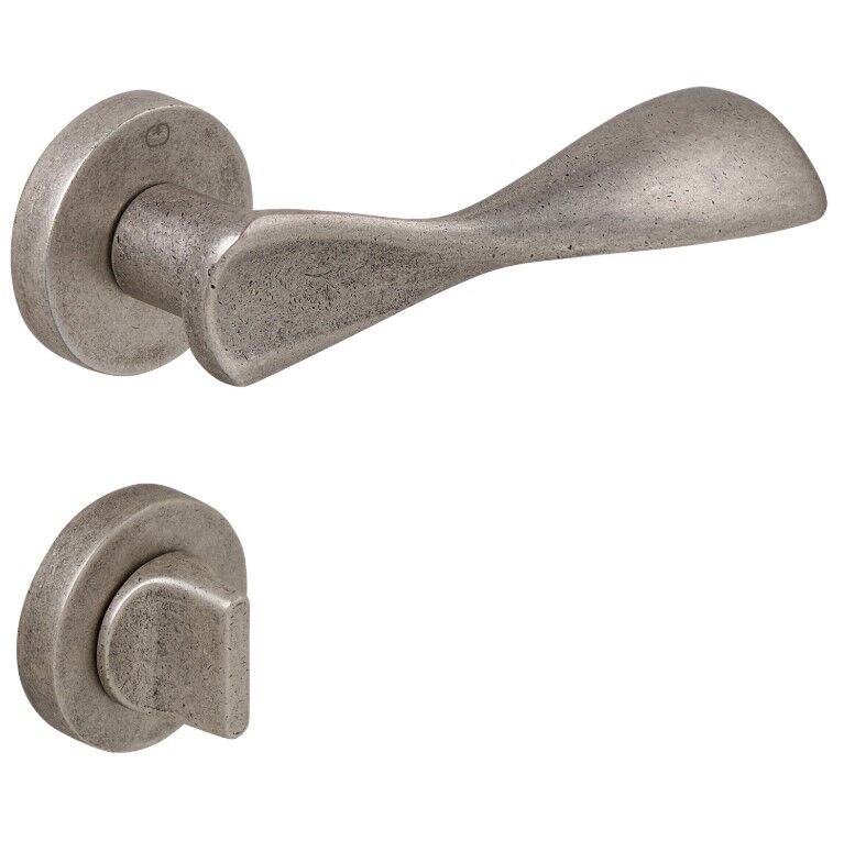 LAVI  Kapı Kolu Seti WC Antik Gümüş