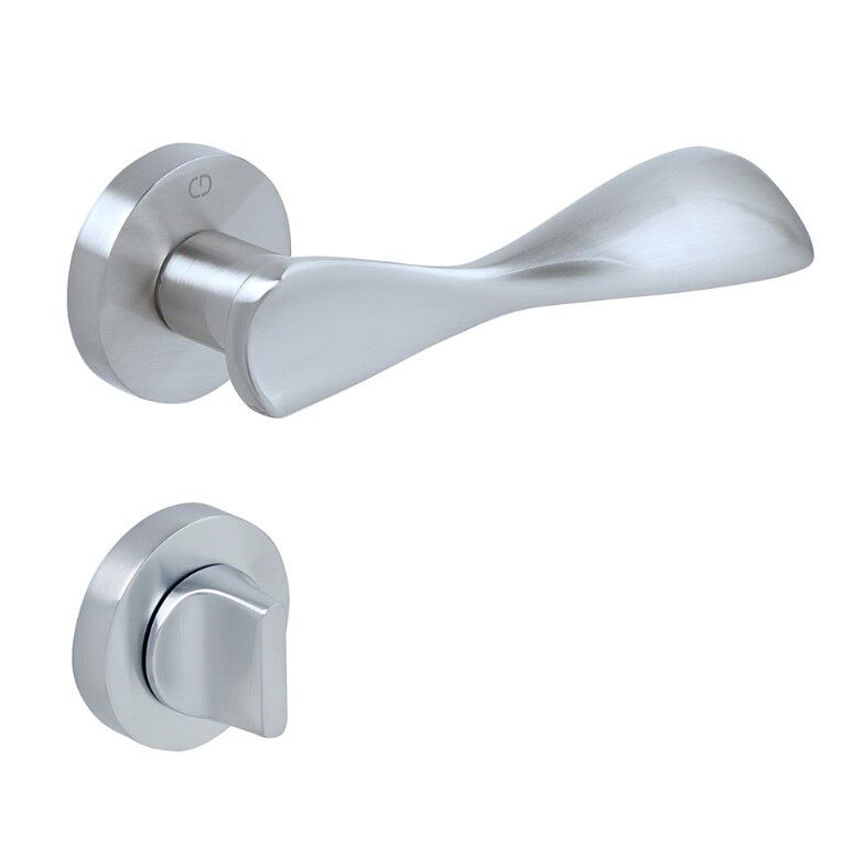 LAVI  Kapı Kolu Seti WC Krom Fırçalanmış