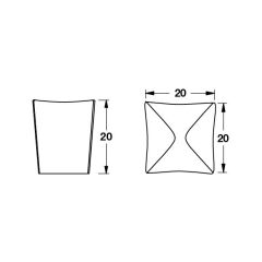 Hafele Düğme Kulp Opal Jr. Mat Siyah