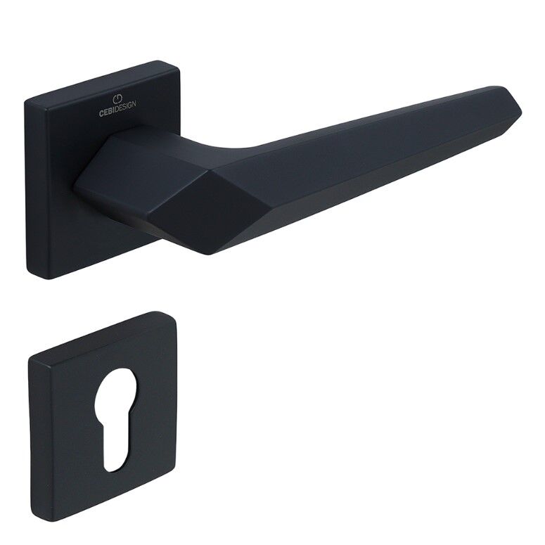 SATA Kapı Kolu Seti Yale Siyah Mat