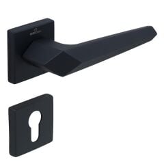 SATA Kapı Kolu Seti Yale Siyah Mat