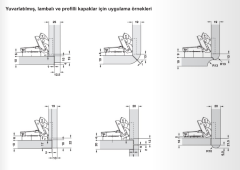 Hafele Duomatic Lambalı Kapak Menteşesi Düz 48/6 110°
