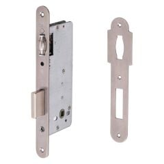 Çarpma Kapı Kilidi WC Tipi Paslanmaz Çelik Renk