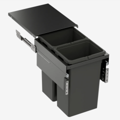 Envi Space XX Pro Kapağa Bağlı Raylı Çöp Kovası Antrasit 450mm