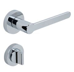 S-TERRA Kapı Kolu Seti WC Krom Parlak