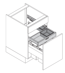 Envi Drawer Eviye Altı Çekmece Antrasit 600mm