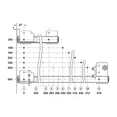 Hafele  Slido F-Park71 16A, Ahşap Pivot Kayar Kapaklar , Set