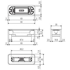 Dilden Kilit Karşılığı Mediana Plus Gri