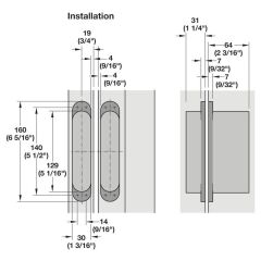 Hafele 60SC Gizli Menteşe