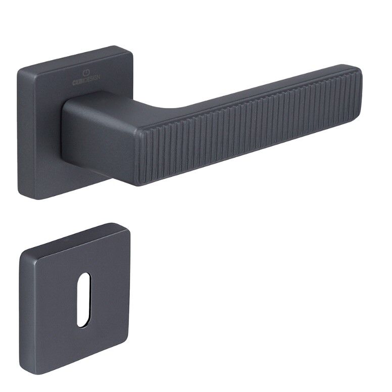 ROOT Kapı Kolu Seti Oda Antrasit Satine