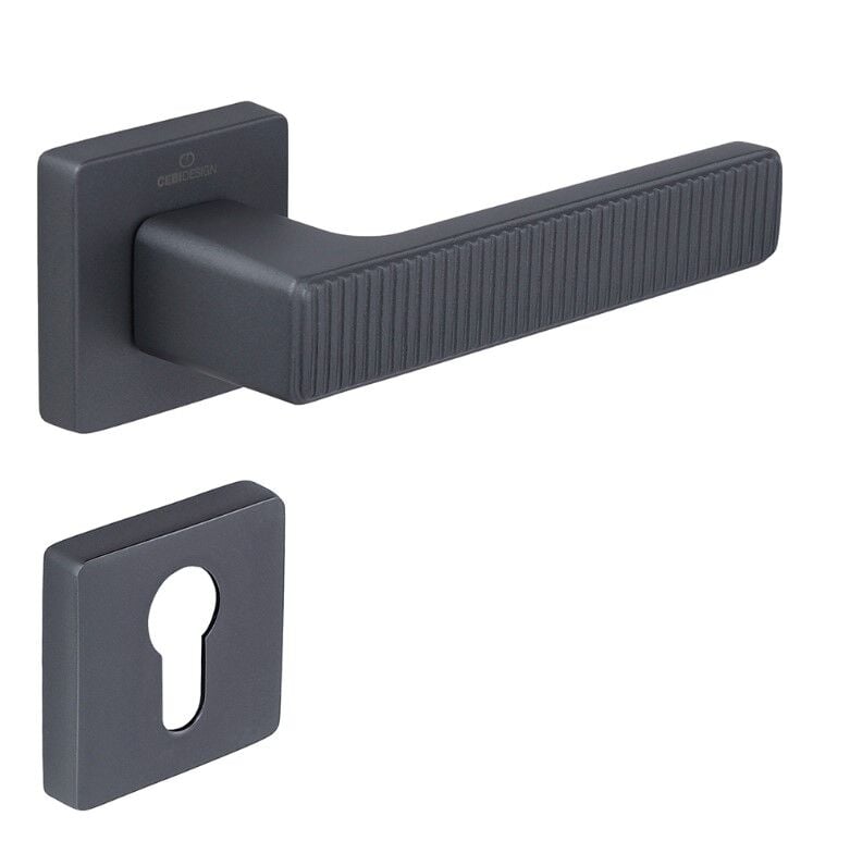 ROOT Kapı Kolu Seti Yale Antrasit Satine