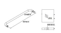 Hafele CITIUS R Havluluk Yuvarlak Titanyum