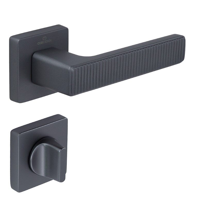 ROOT Kapı Kolu Seti WC Antrasit Satine