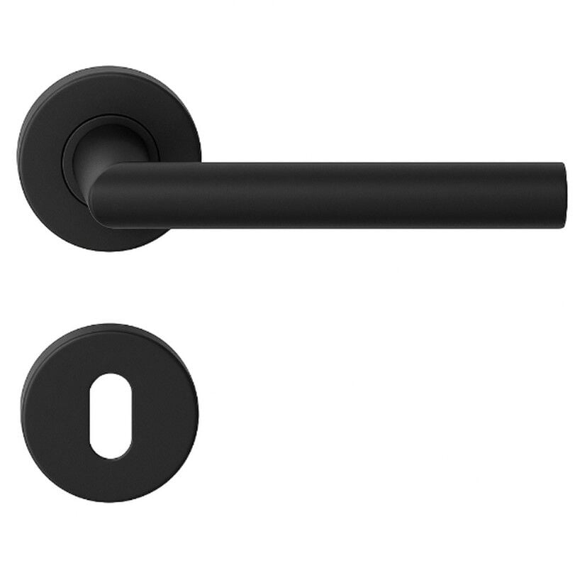 Croma 101 Kapı Kolu Seti Oda Siyah Mat