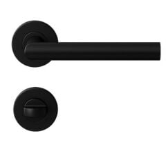 Croma 101 Kapı Kolu Seti WC Siyah Mat