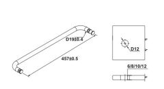 Hafele CITIUS R Havluluk Yuvarlak Paslanmaz Çelik Renkli