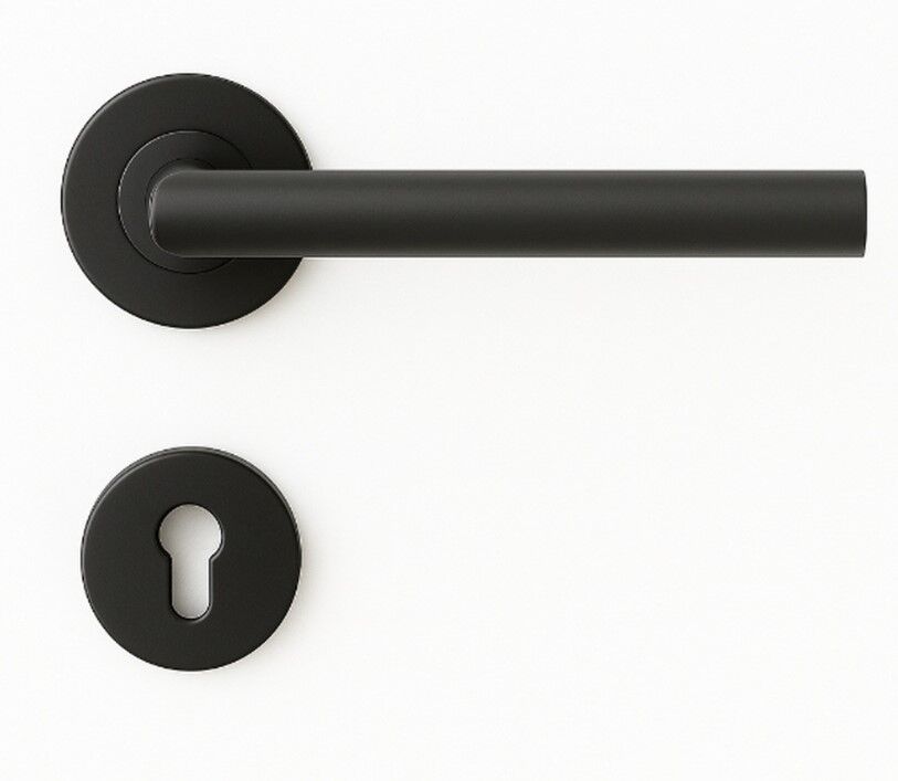 Croma 101 Kapı Kolu Seti Yale Siyah Mat