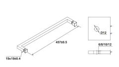 Hafele CITIUS S Havluluk Köşeli Parlak Rose