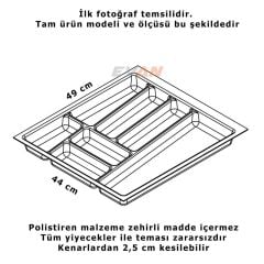 Hafele Trend II Çatal Kaşıklık Beyaz Renk, 44x49cm