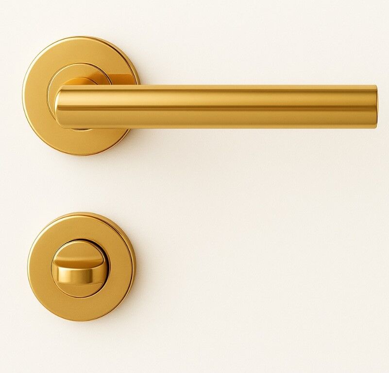 Croma 101 Kapı Kolu Seti WC Altın Parlak PVD