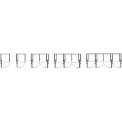Hafele  Slido F-Park71 16A, Ahşap Pivot Kayar Kapaklar , Set