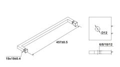 Hafele CITIUS S Havluluk Köşeli Parlak Altın