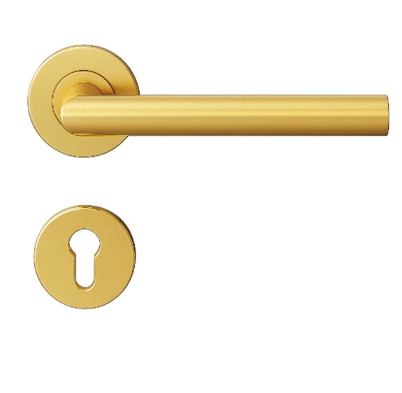 Croma 101 Kapı Kolu Seti Yale Altın Parlak PVD